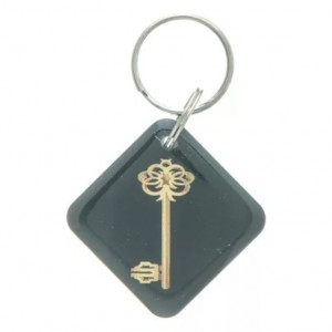 Заготовка ключа для домофона RFID мини-карта 'Золотой ключ' чёрный Заготовка ключа для домофона RFID мини-карта 'Золотой ключ' чёрный